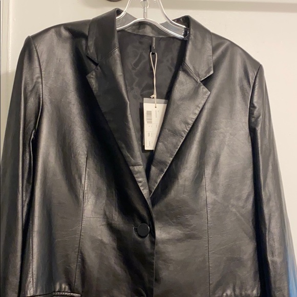 Helmut Lang Boyfriend Relaxed fit Leather Blazer - Picture 12 of 16